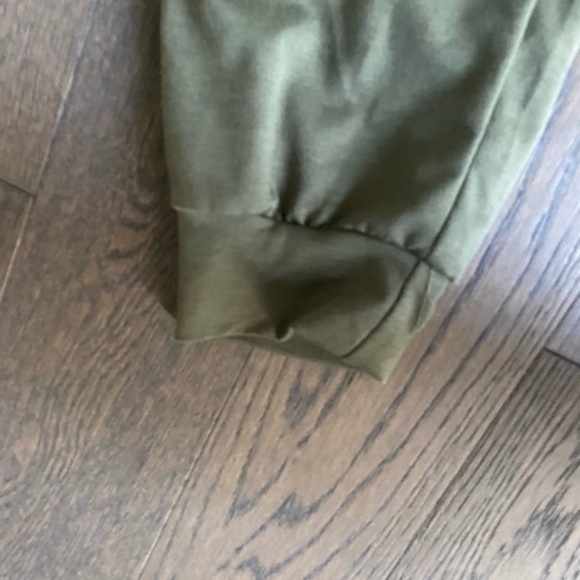 ROSKIKI Drawstring Elastic Waist Sports Lounge Pants with Pockets Green Size L - Picture 8 of 9